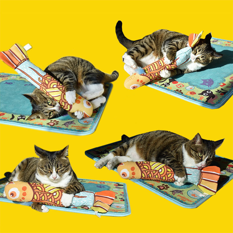 Fischkissen mit Katzenminze für Katzen