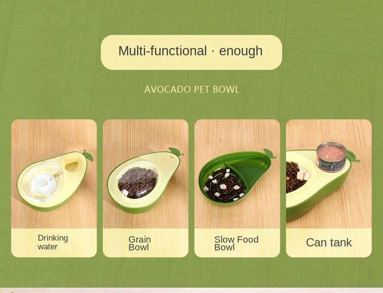 2 in 1 Avocado Futternapf und Anti-Schling Napf für Haustiere