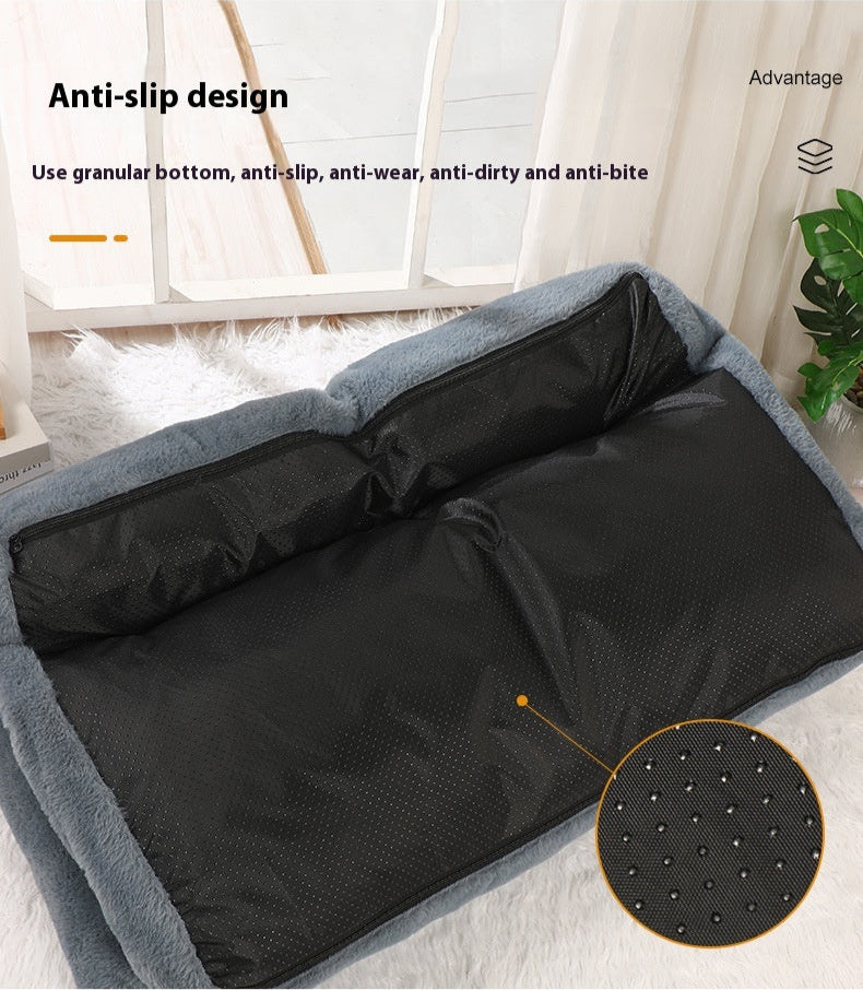 Kuscheliges Haustiersofa mit Anti-Rutsch-Funktion