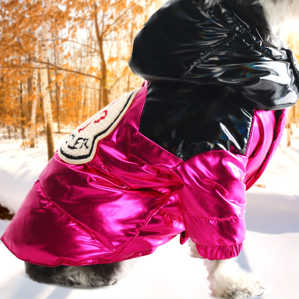 Warme Daunenjacke für Hunde