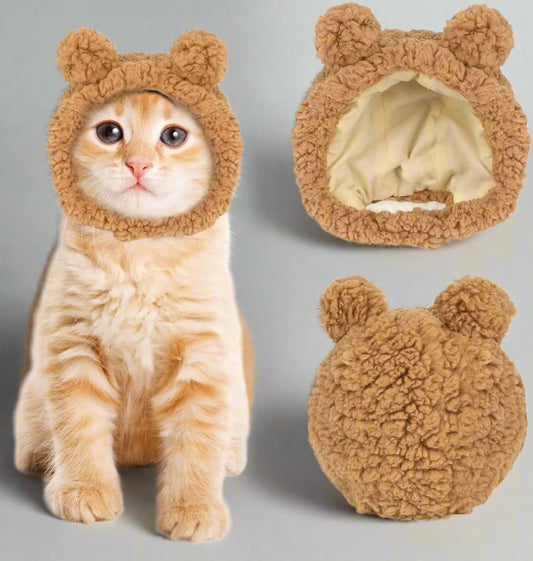 Niedliche Bärenmütze für Katzen