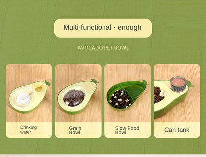 2 in 1 Avocado Futternapf und Anti-Schling Napf für Haustiere