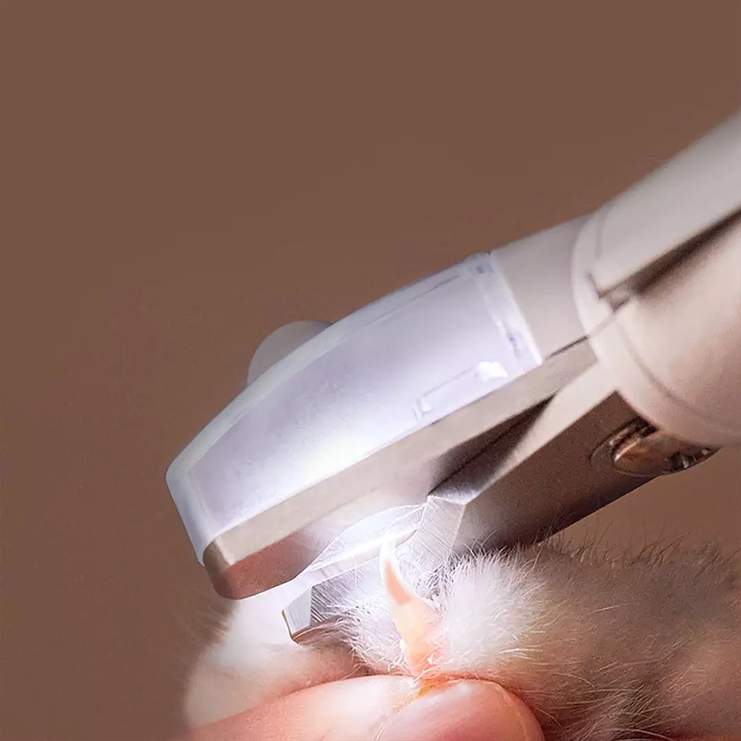 Rutschfester LED-Nagelknipser für Haustiere mit Feile
