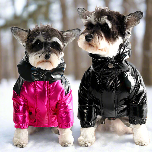 Warme Daunenjacke für Hunde